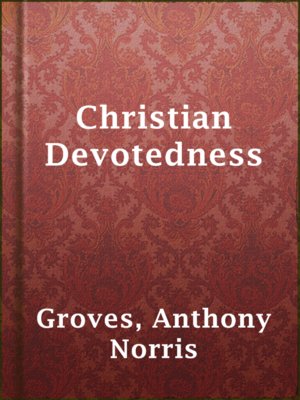 cover image of Christian Devotedness